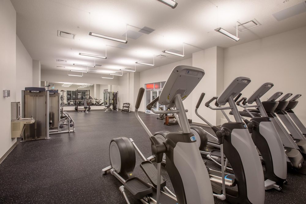 Cardio machines in the gym