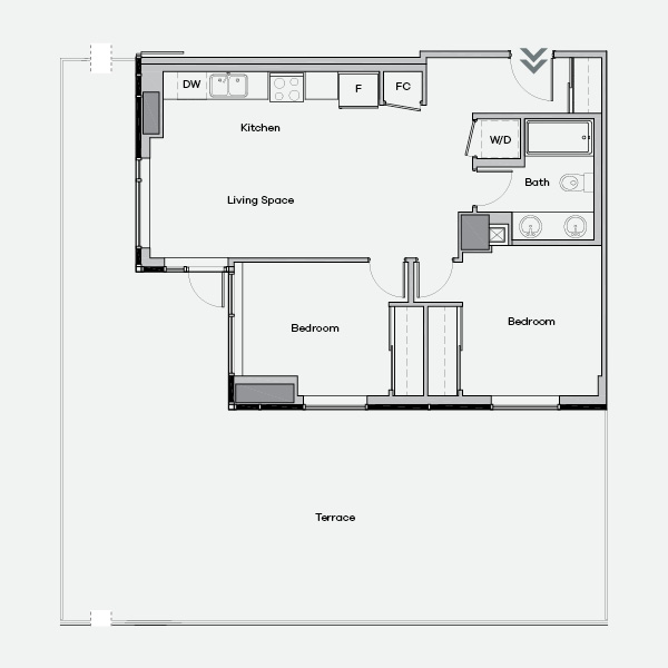 Floorplan of The Beret
